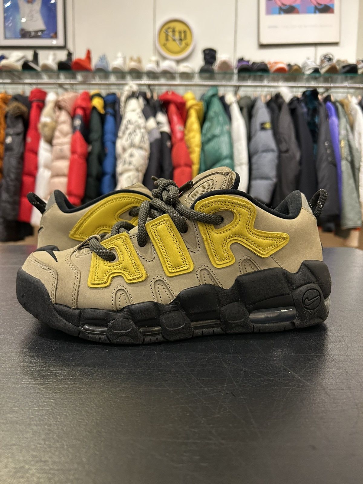 Nike Nike Air More Uptempo Low ‘AMBUSH Vivid Sulfur Limestone’ Size US 9 / EU 42 - 2 Thumbnail