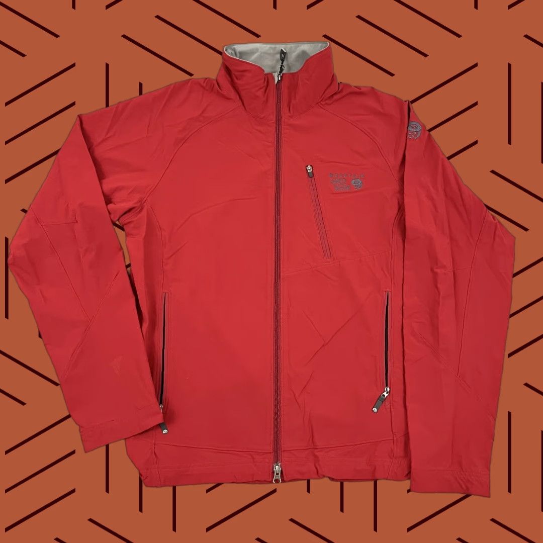 Mountain Hardwear Mountain Hardwear Jacket Men Medium Red Softshell Full Zip Pocket Hiking Outdoor Size US M / EU 48-50 / 2 - 1 Thumbnail