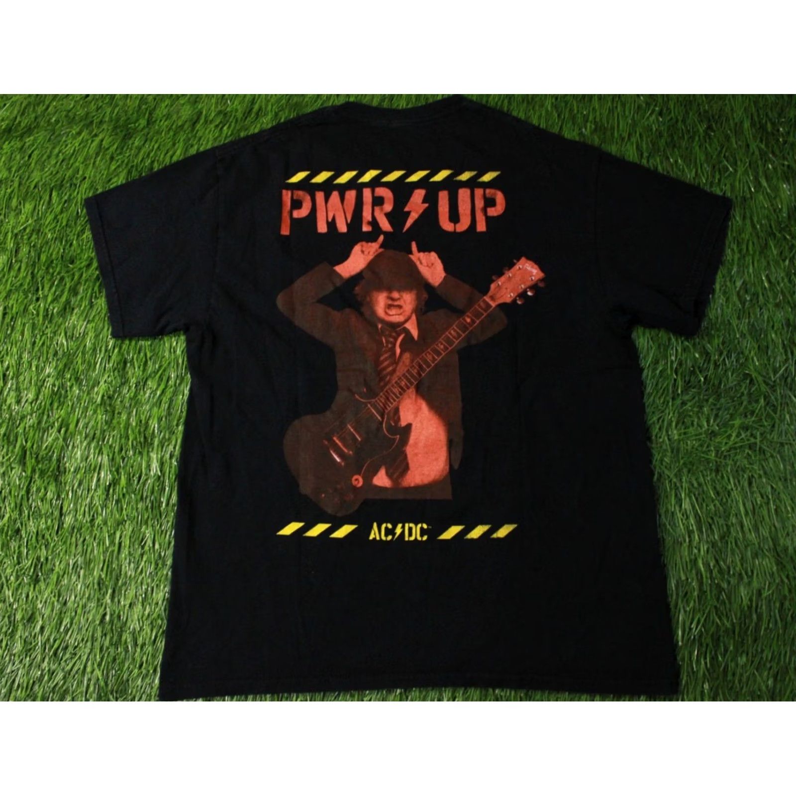 Vintage AC/DC PWR UP Shirt Men M Black Cotton Official Product 2020s 90s Look Hard Rock Short Sleeve Tee Modern Basic Tee Size US M / EU 48-50 / 2 - 2 Thumbnail