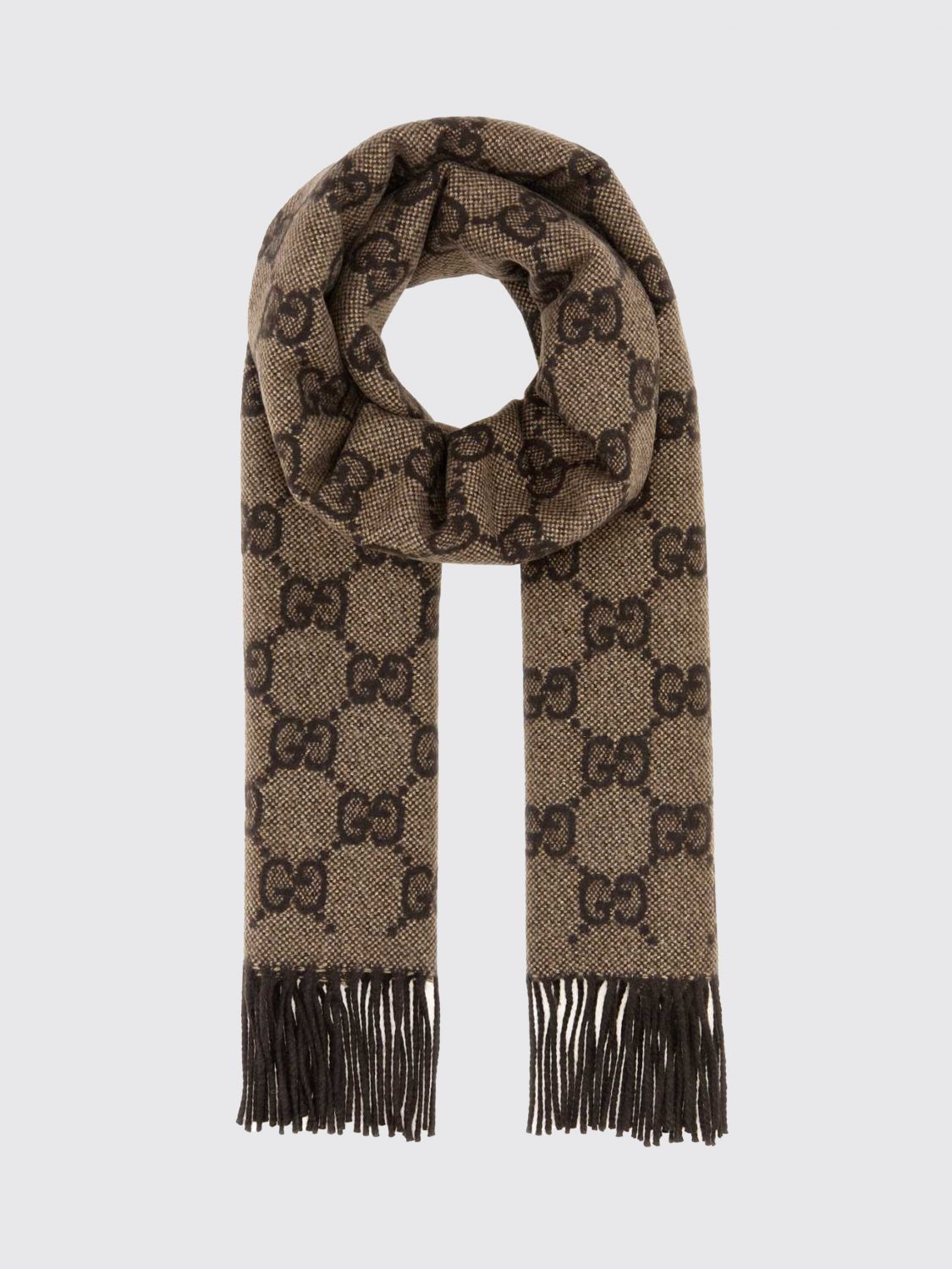 Gucci Gucci Scarf Woman Brown Size ONE SIZE - 1 Thumbnail