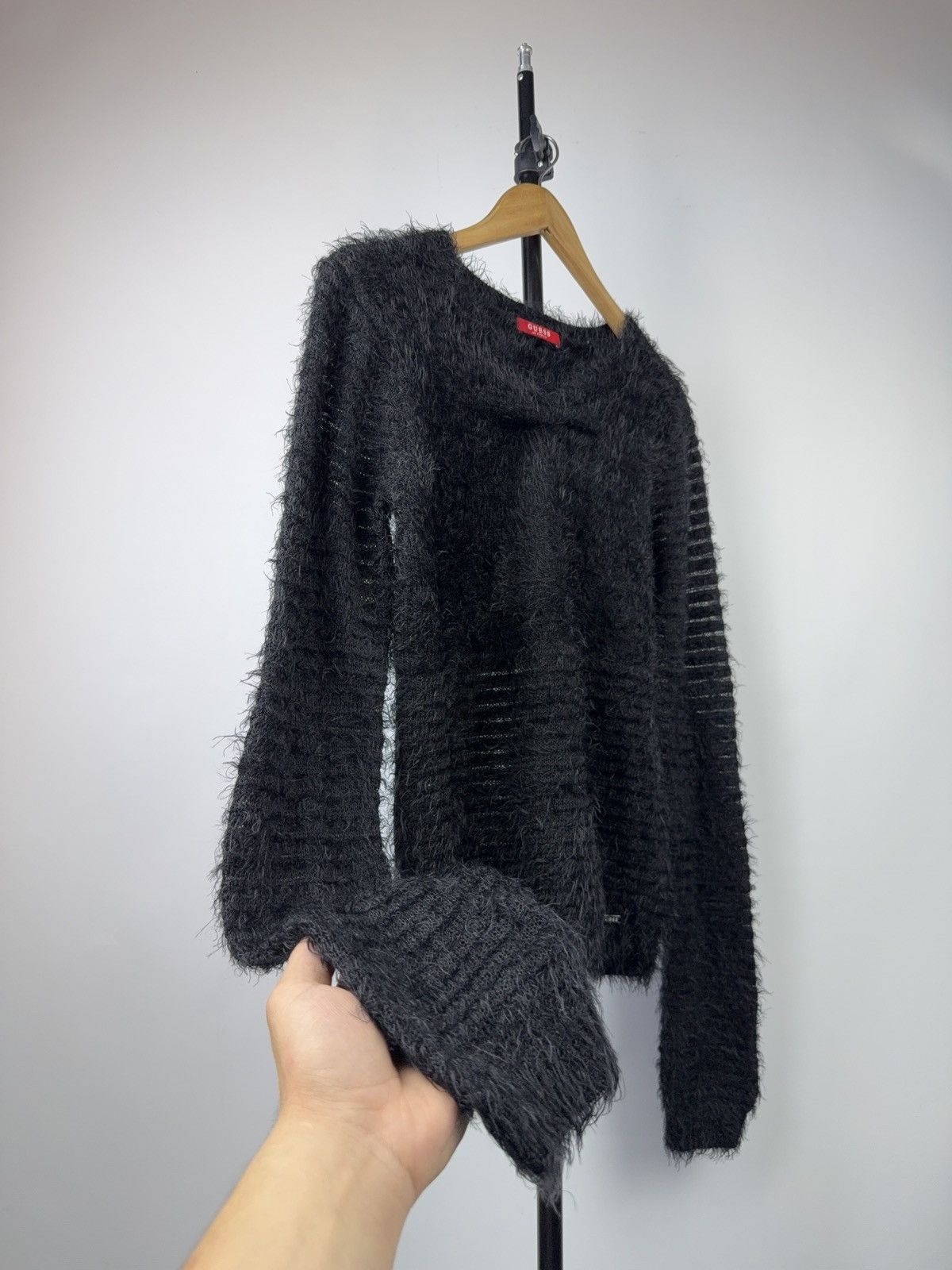 Guess Designer Avant Garde Fluffy Mohair Guess long sleeve seater Size M / US 6-8 / IT 42-44 - 6 Thumbnail