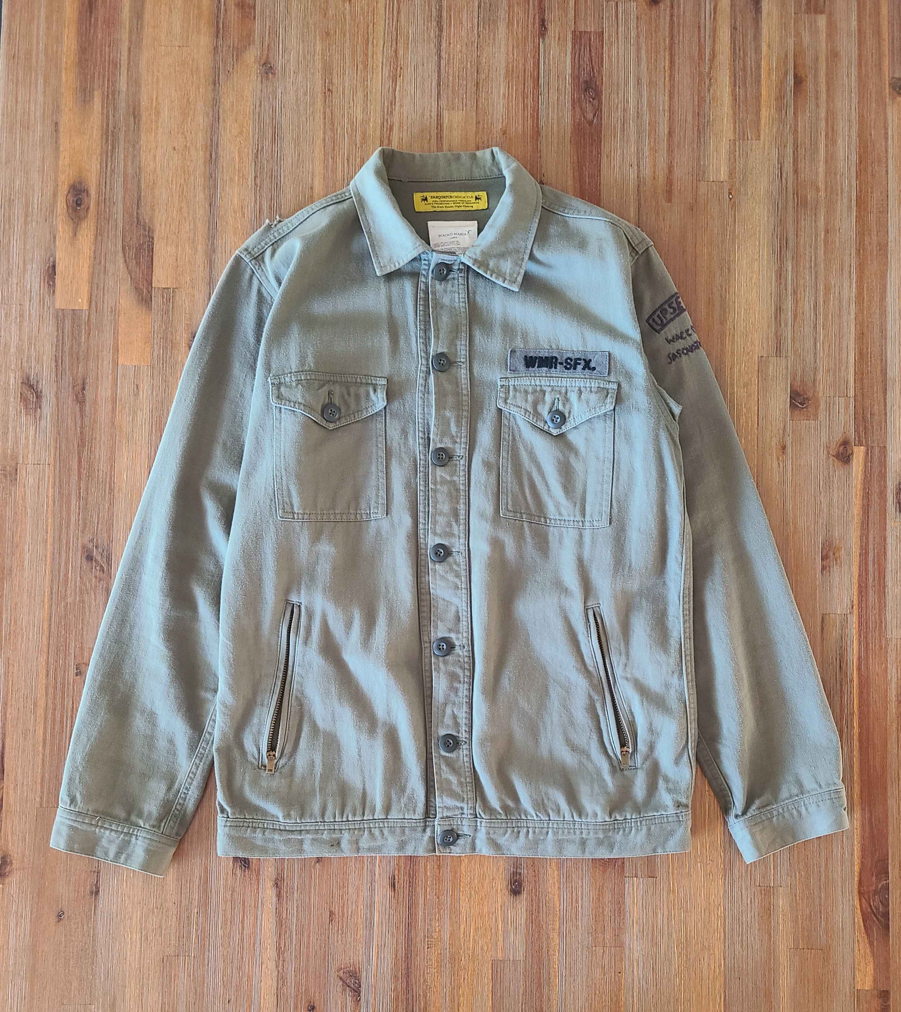 Sasquatchfabrix x Wacko Maria Embroidered Military Jacket