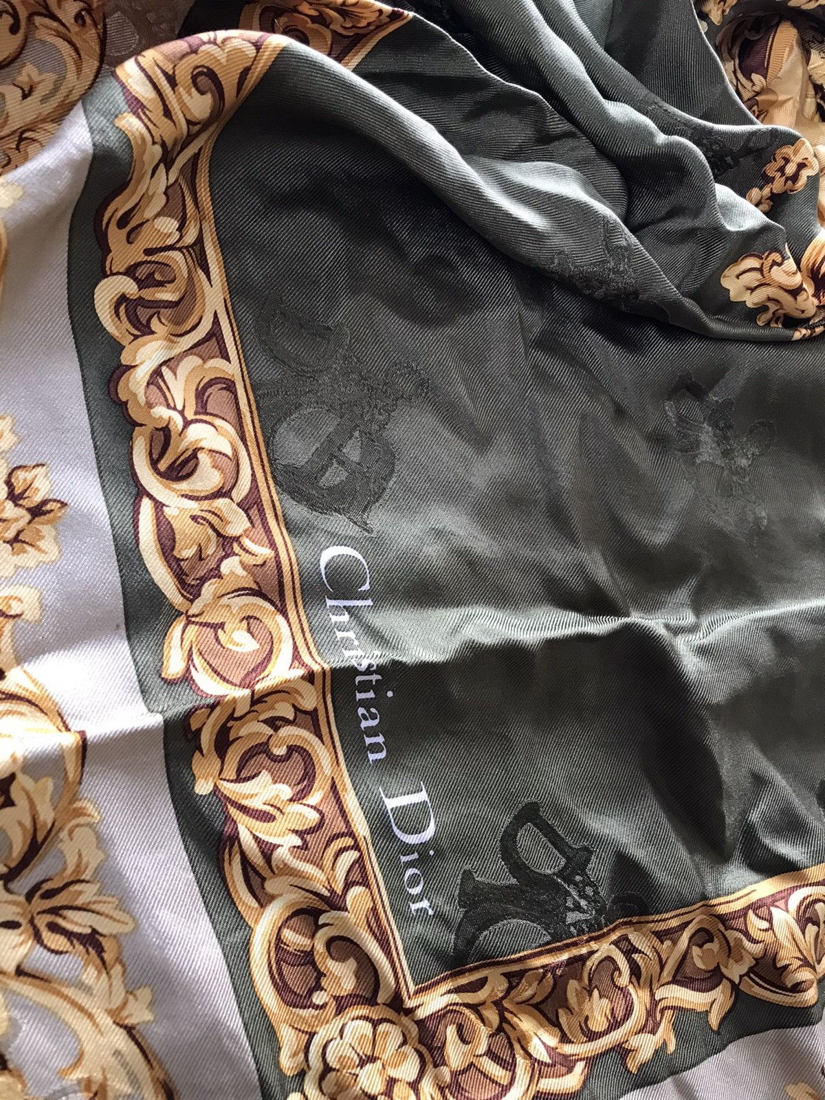 Christian Dior Monsieur × Dior Vintage Christian Dior Silk Scarf Size ONE SIZE - 7 Thumbnail