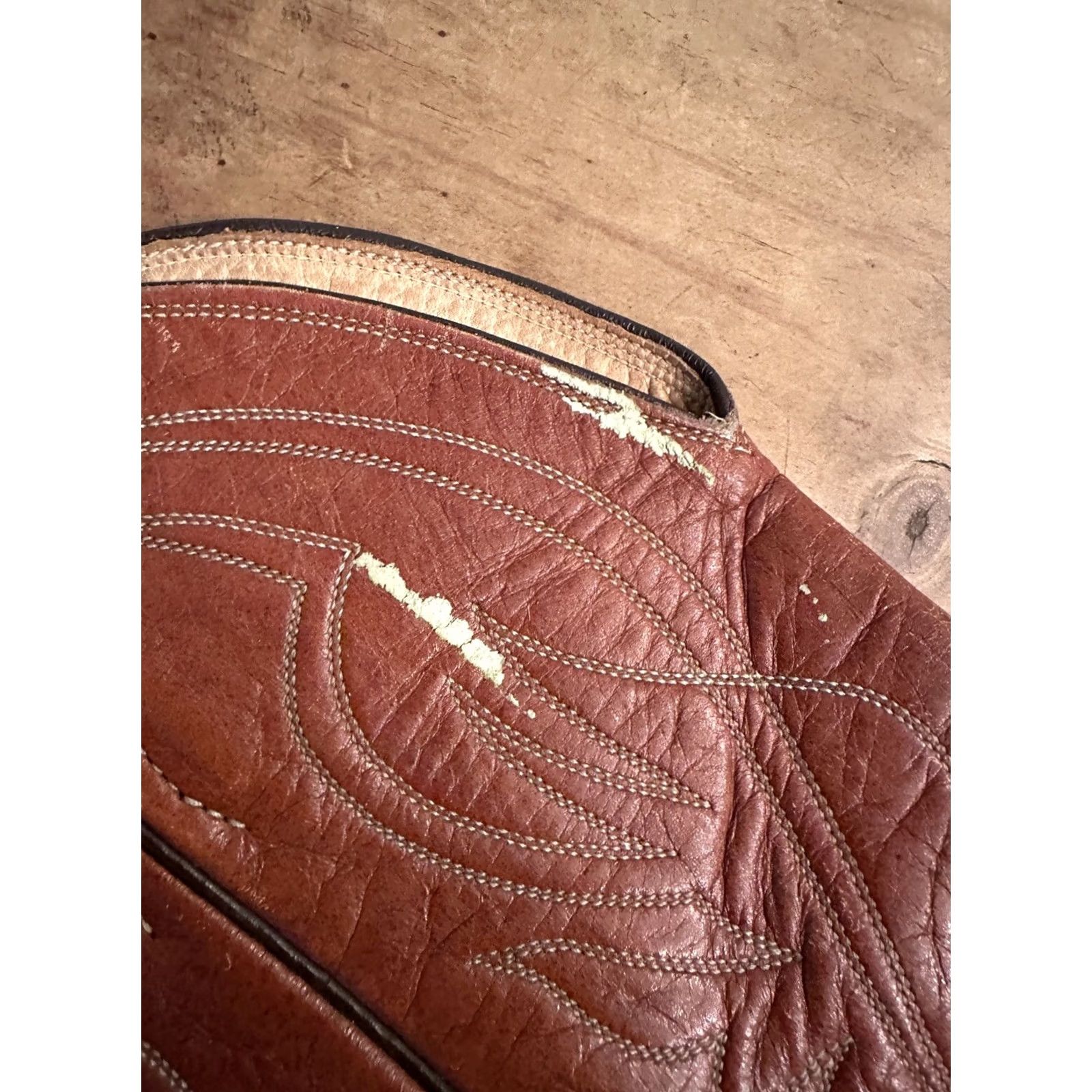 Justin Boots Justin Cowboy Western Boots Mens Sz 9.5 D Brown Leather 2497 Size US 10 / EU 43 - 7 Thumbnail