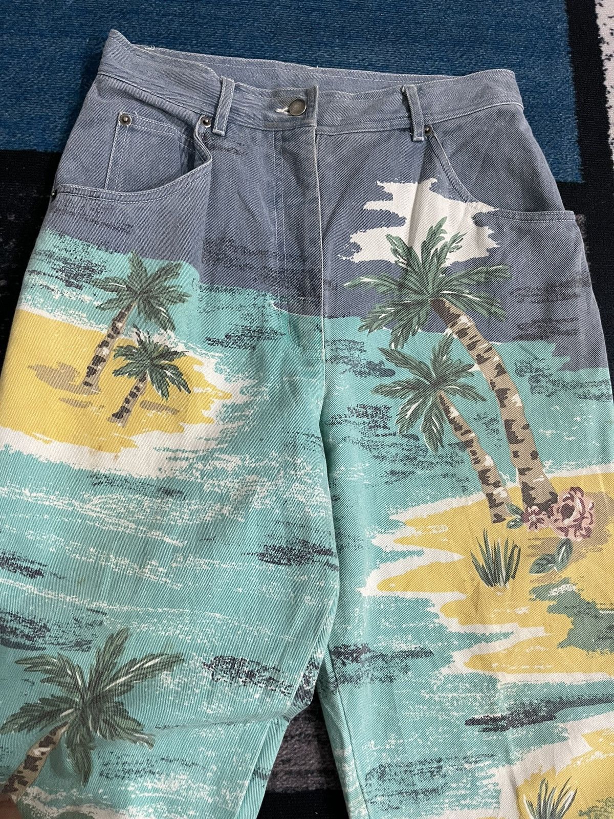 Japanese Brand × Vintage Vintage Together Jeans Print Island Size 28" / US 6 / IT 42 - 6 Thumbnail