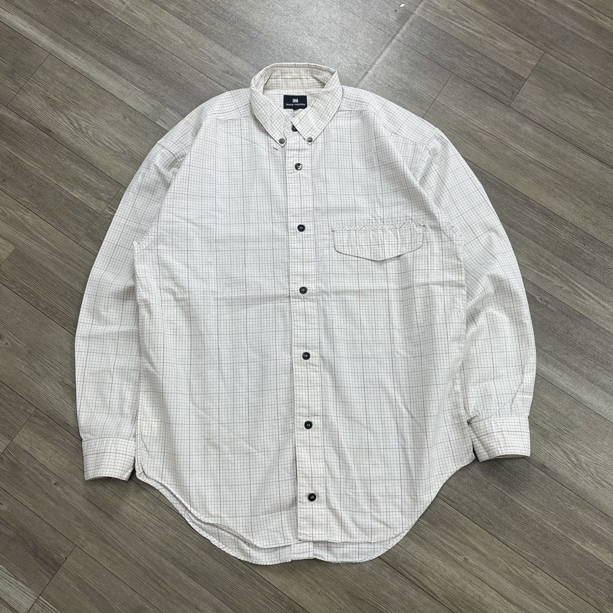 Vintage Im Product Issey Miyake Plaid Button Up Shirt