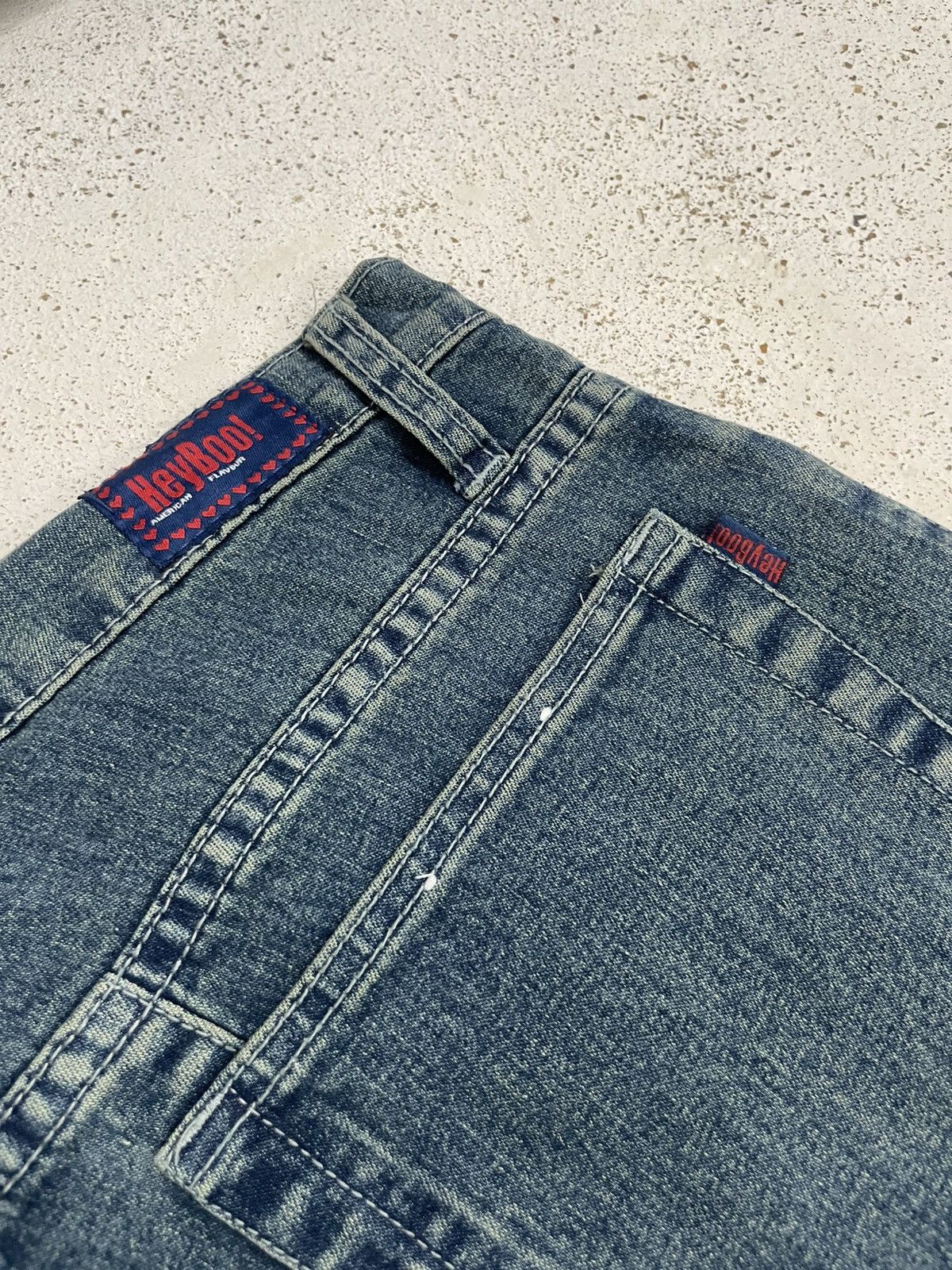 Japanese Brand Heyboo Tornado Mart Style Laces Flare Bow Denim Size US 32 / EU 48 - 16 Thumbnail