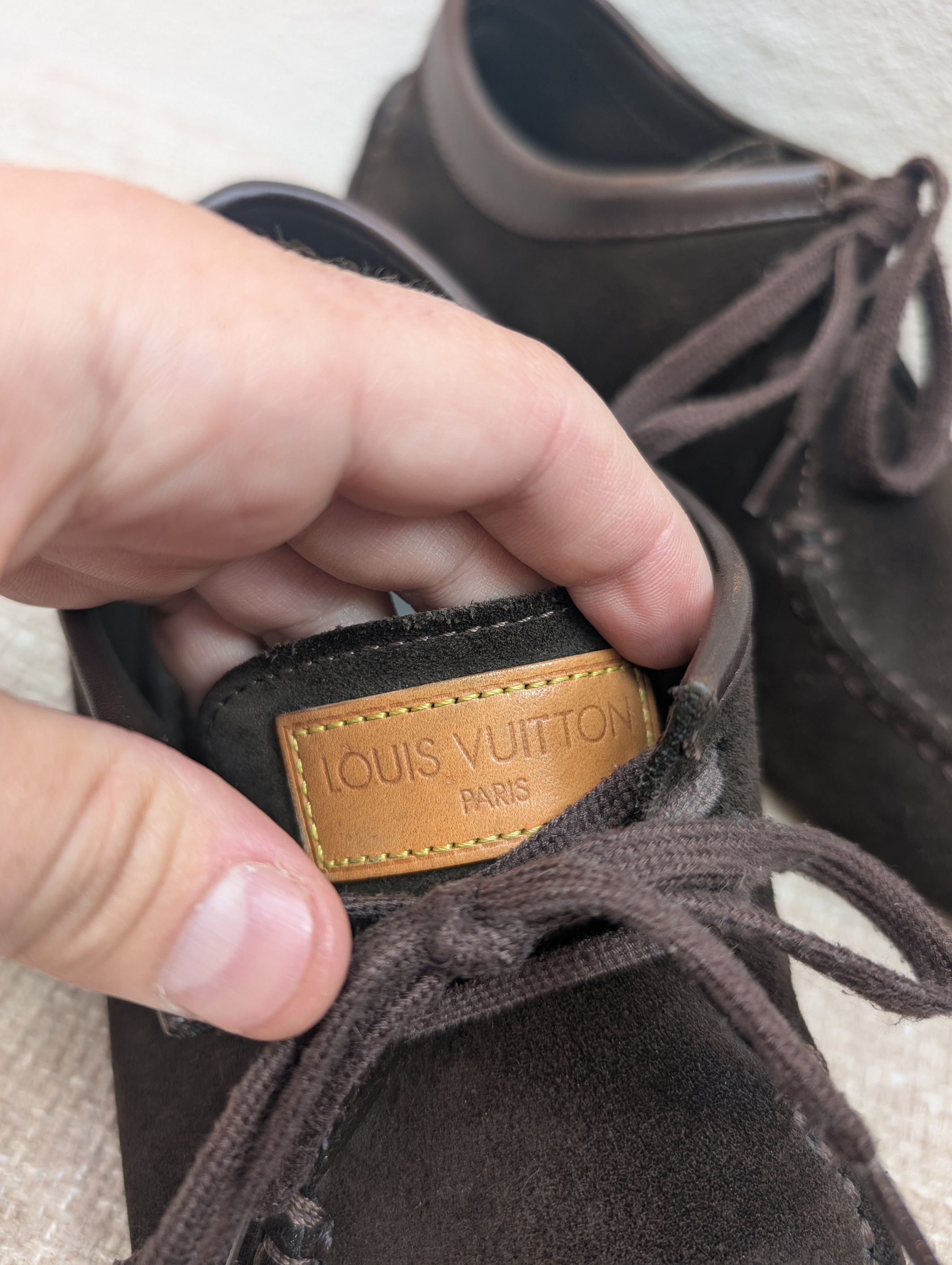 Louis Vuitton Louis Vuitton Men's Brown Suede Lombok Moccasin Size US 7.5 / EU 40-41 - 2 Thumbnail