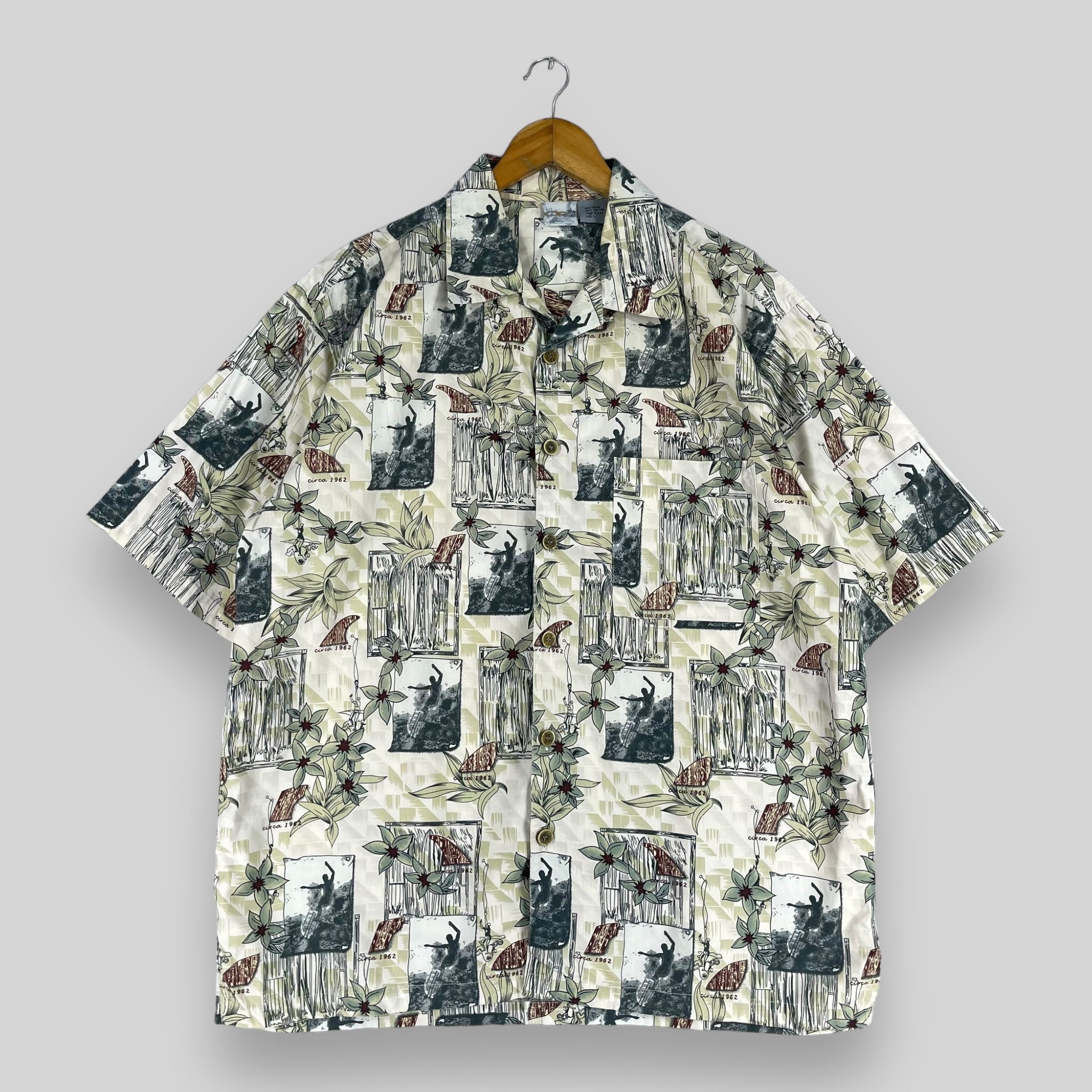 Ocean Pacific × Vintage Vintage OCEAN PACIFIC Hawaii Floral Shirt Button Up Size US L / EU 52-54 / 3 - 1 Thumbnail