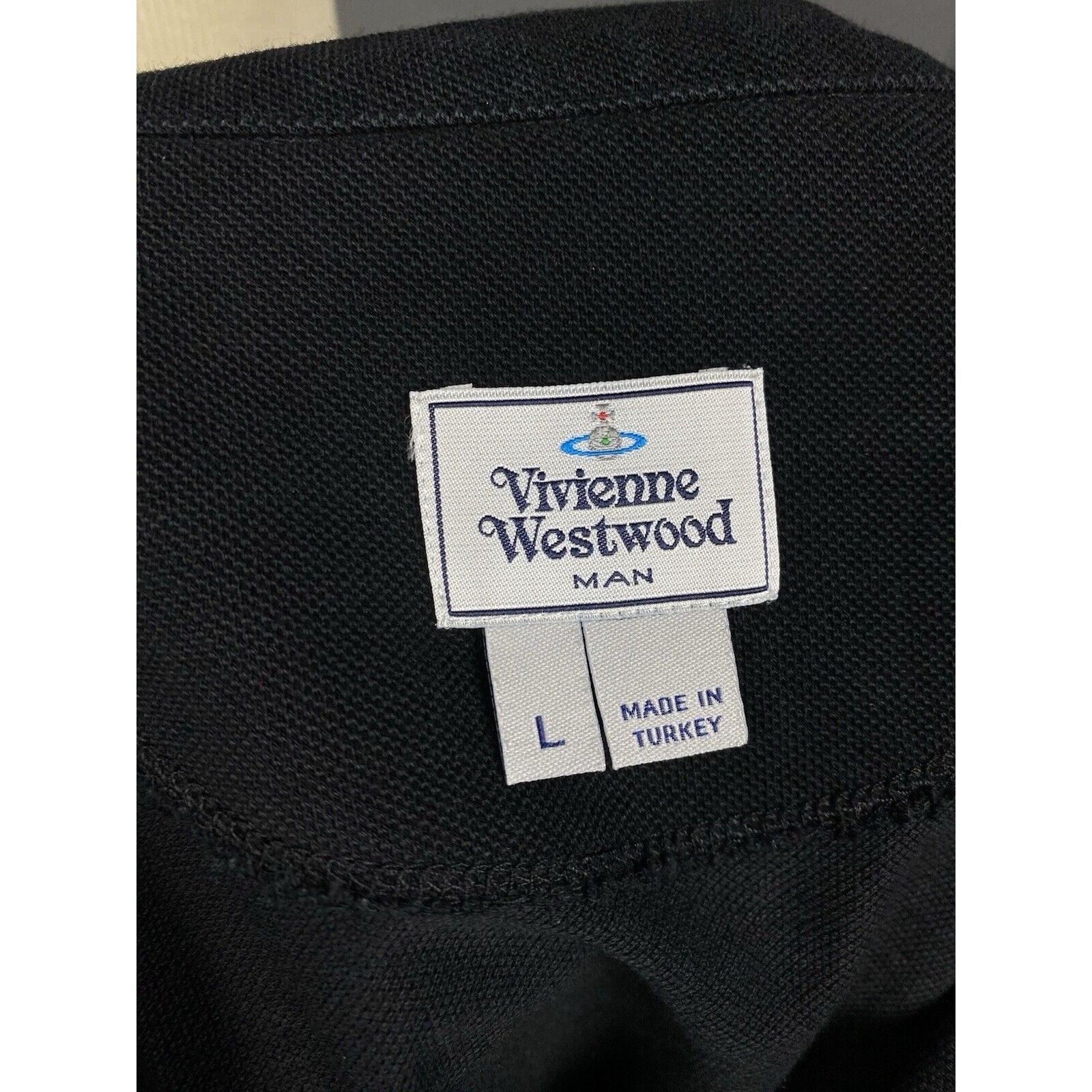 Vivienne Westwood Vivienne Westwood Small Logo Men's Black Polo T-Shirt Size L Size US L / EU 52-54 / 3 - 9 Thumbnail