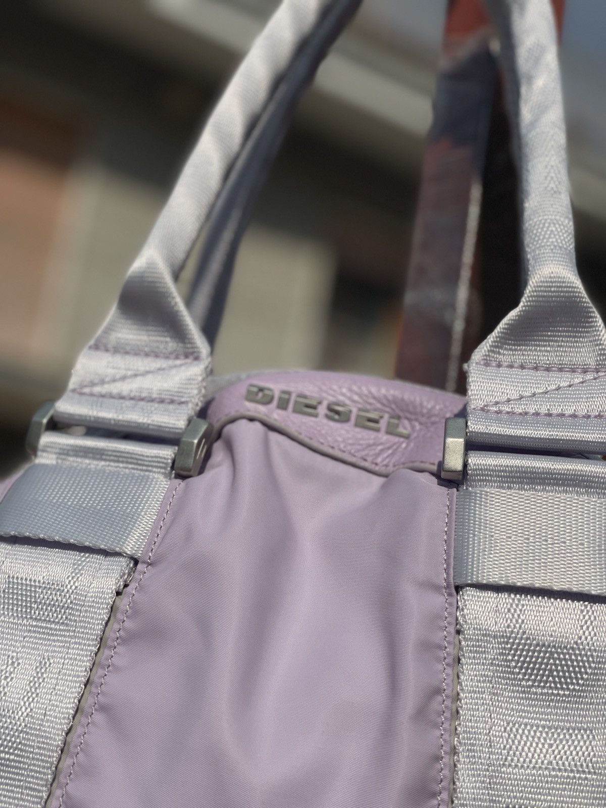 Diesel NEW DIESEL Y2K PURPLE NYLON HAND BAG Size ONE SIZE - 6 Thumbnail