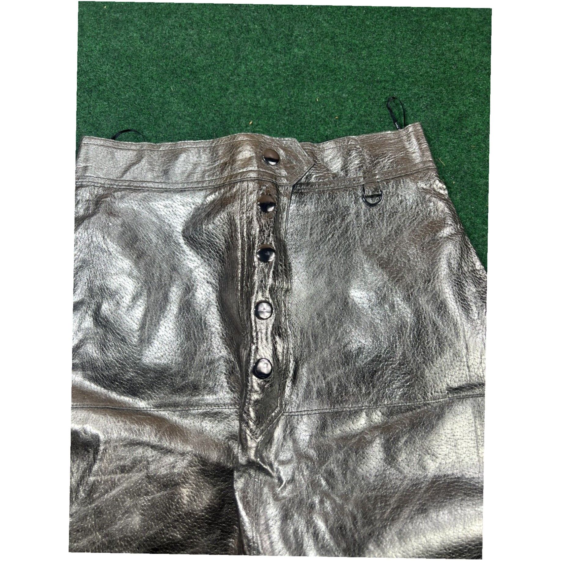 Zara Zara Woman Metallic Silver Skirt Size Small Never Worn New W Rags $99 Size 28" / US 6 / IT 42 - 3 Thumbnail