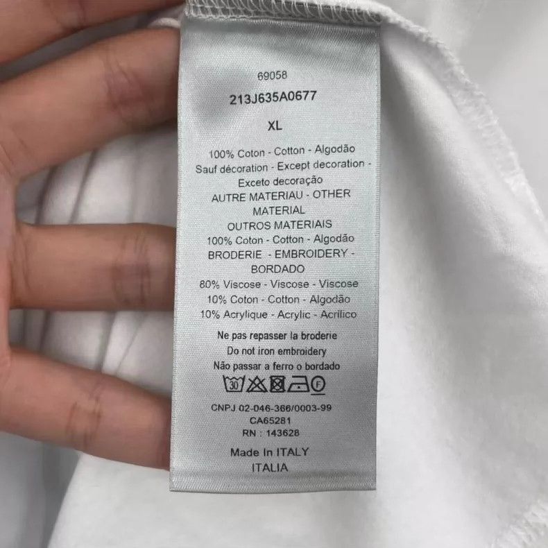 Dior Dior Christian Dior Short Sleeve Graphic T-Shirt-2507 Size XL / US 12-14 / IT 48-50 - 4 Thumbnail