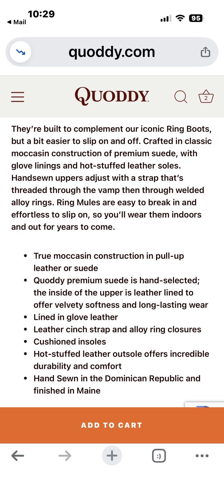 Quoddy Authentic Quoddy ring mules in mushroom suede Size US 9.5 / EU 42-43 - 5 Thumbnail