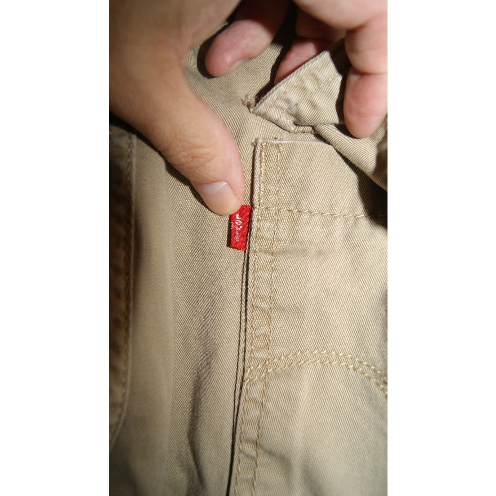 Levi's VTG Men’s Levi's Loose Straight Cargo Pants 36/34 Tan Khaki Size US 36 / EU 52 - 7 Thumbnail