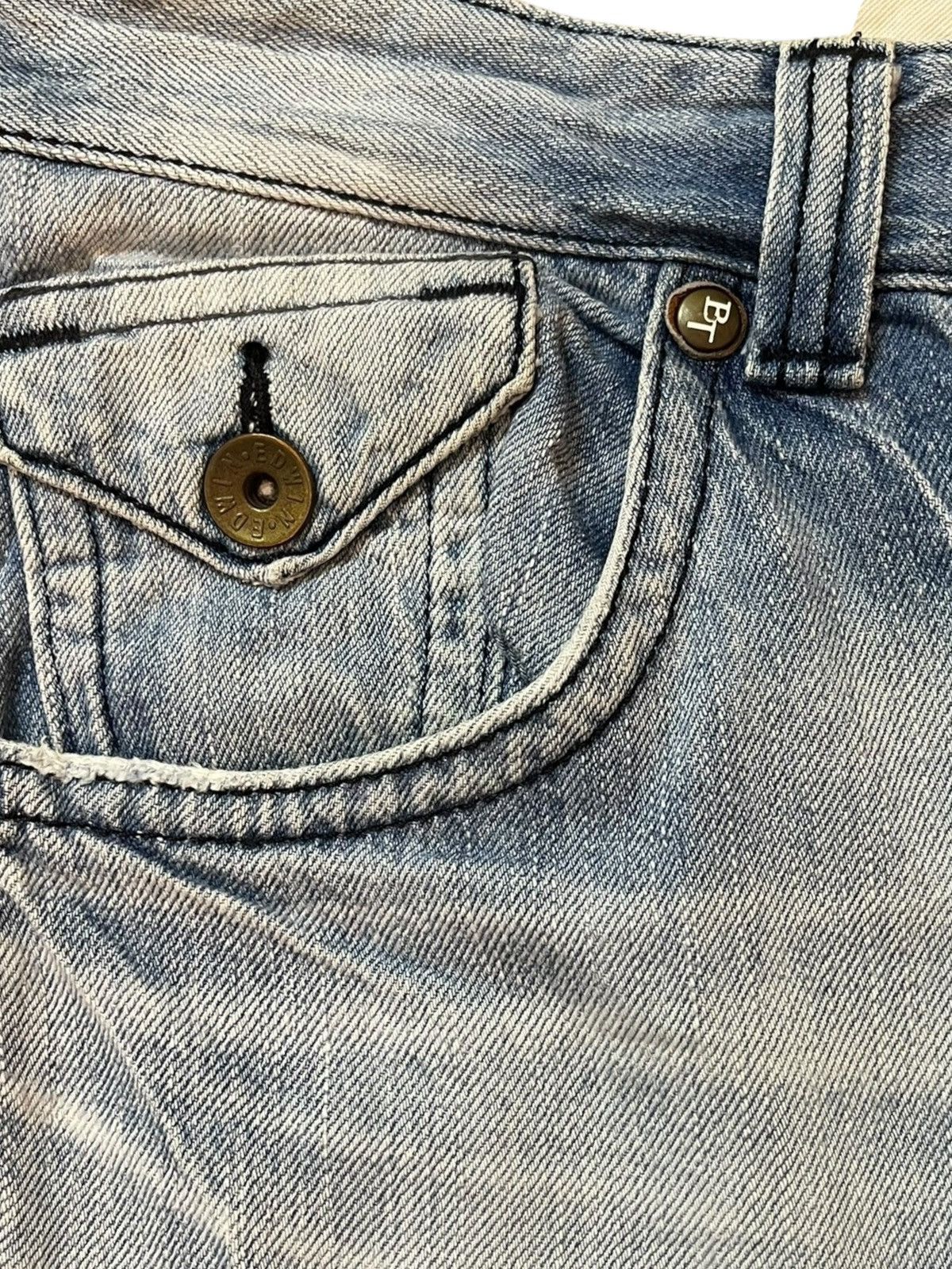 Edwin Vintage Edwin Blue Trip Flare Faded Distressed Denim Size US 35 - 5 Thumbnail