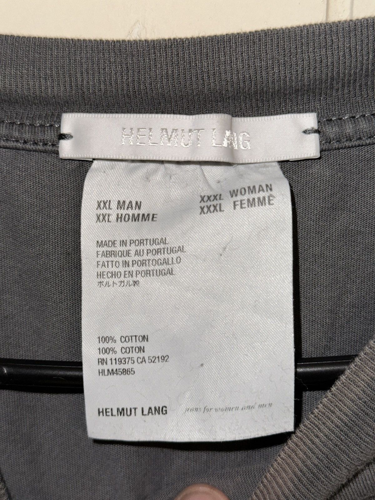 Helmut Lang HELMUT LANG Unisex Tattoo Print T Shirt Size US XXL / EU 58 / 5 - 4 Thumbnail