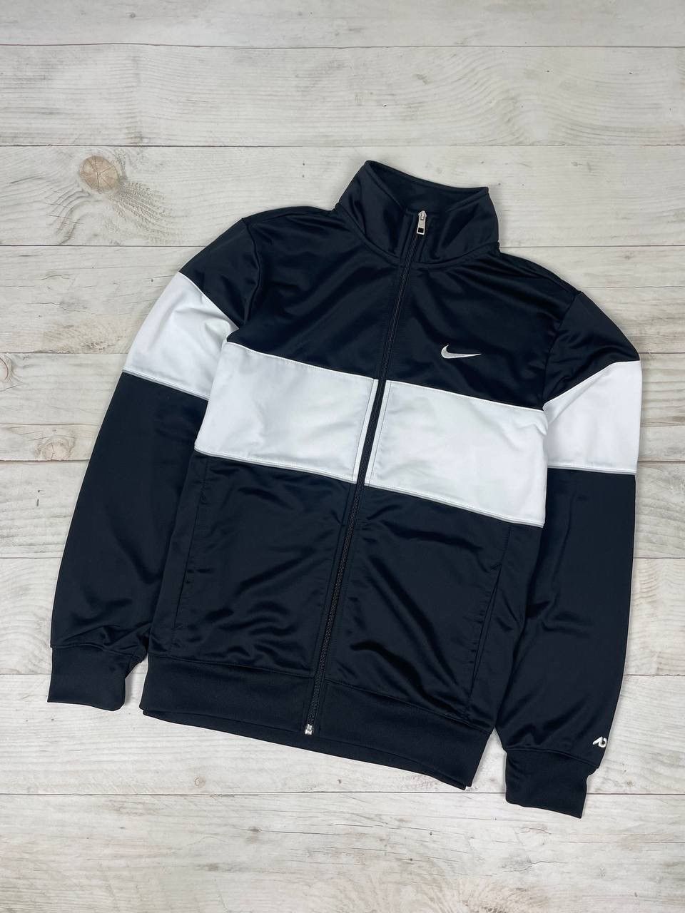 Nike Vintage Nike Track Jacket 00s Swoosh Drill Size US L / EU 52-54 / 3 - 1 Thumbnail
