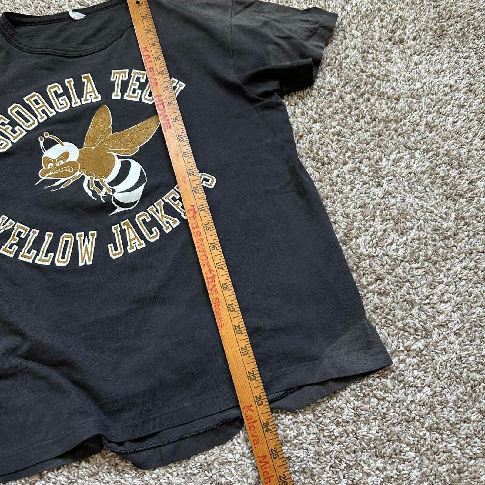 Vintage Vintage 60s 70s Sun Faded Georgia Tech Yellow Jackets shirt Size US M / EU 48-50 / 2 - 8 Thumbnail