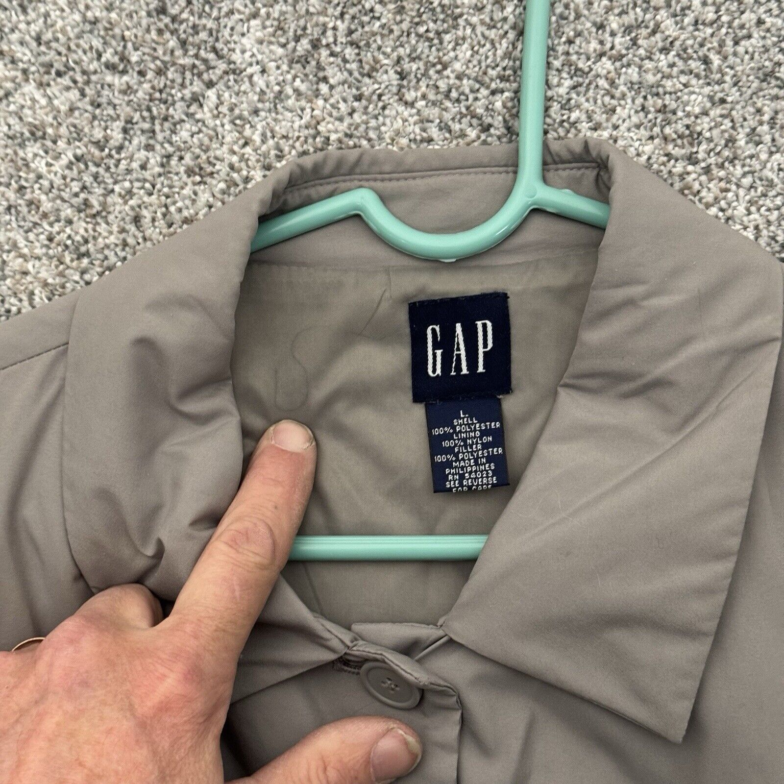 Gap Vintage Gap Car Coat Mens Large Insulated 90s Y2K Classic Size US L / EU 52-54 / 3 - 13 Thumbnail