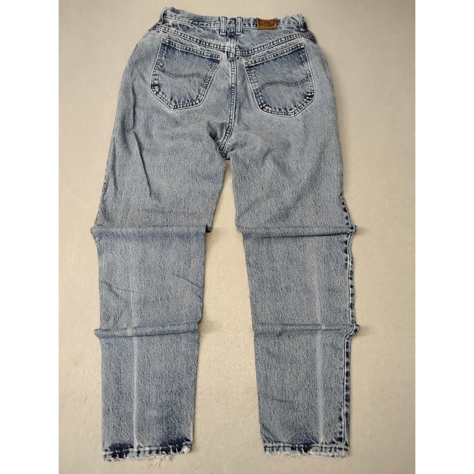 Lee Lees (10) Womens Vintage High Rise Straight Blue Denim Jeans Size 32" / US 10 / IT 46 - 7 Thumbnail