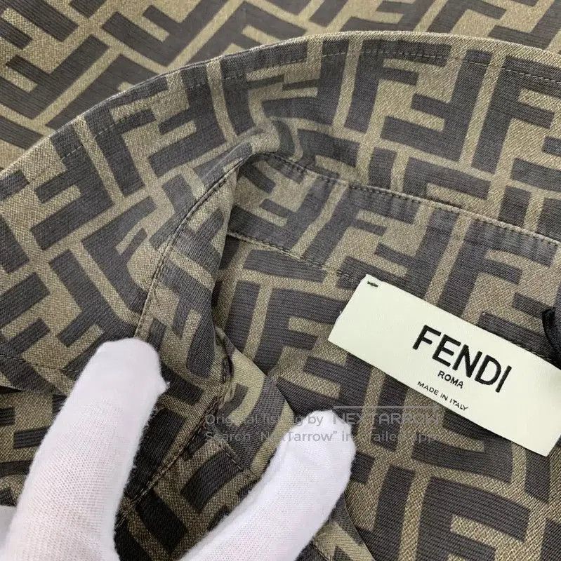 Fendi Fendi Brown Silk Women's Shirt . Size M / US 6-8 / IT 42-44 - 9 Thumbnail