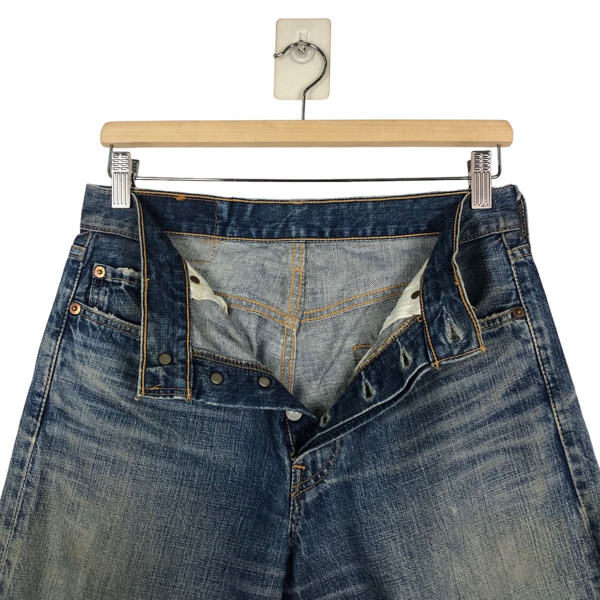 Levi's 🔥Vintage Levi’s 501 Butterfly Button Denim Jeans Size US 28 / EU 44 - 17 Thumbnail