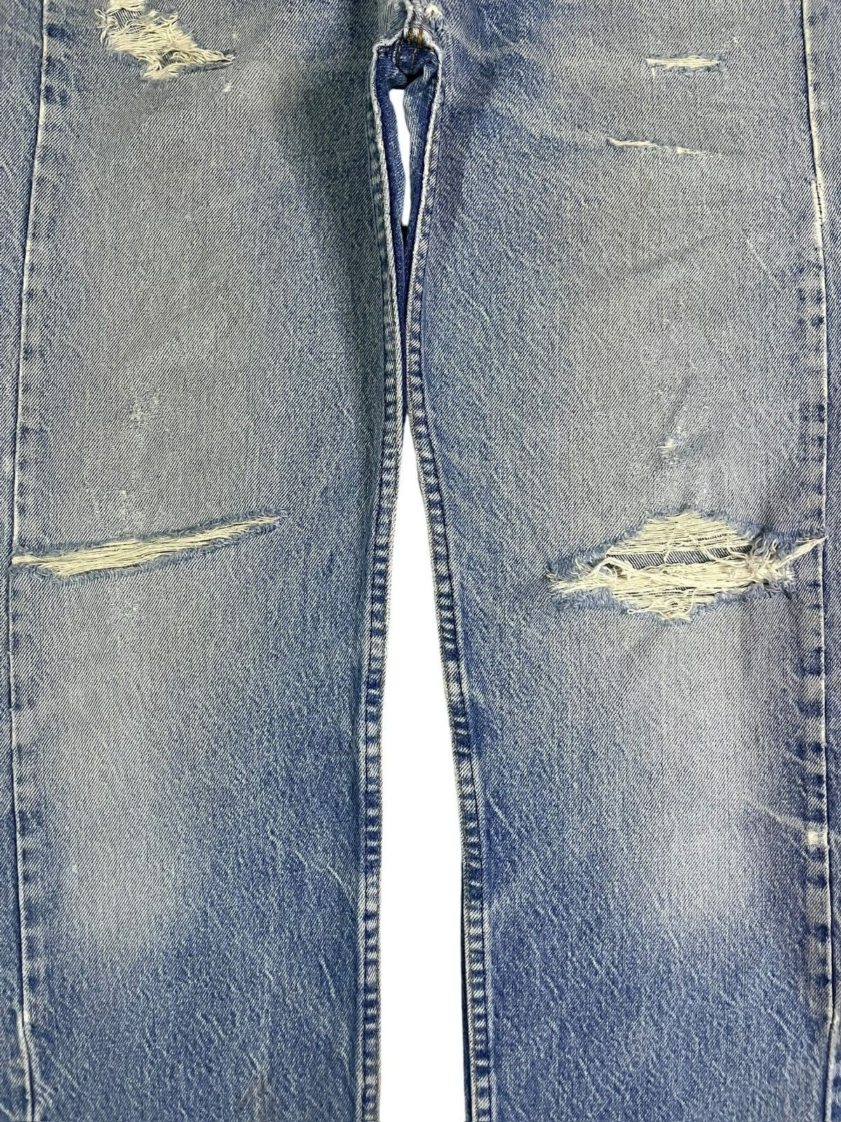 Levi's Vintage 90s Levis 505 Orange Tab Distressed Jeans Size US 33 - 3 Thumbnail