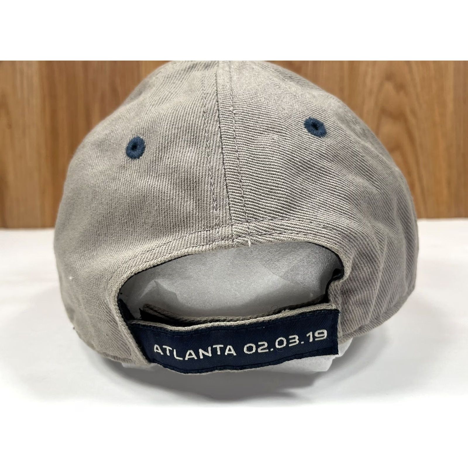 47 47 NFL MVP SuperBowl LIII 53 Gray Adult Adjustable StrapBack Hat Cap One Size Size ONE SIZE - 4 Thumbnail