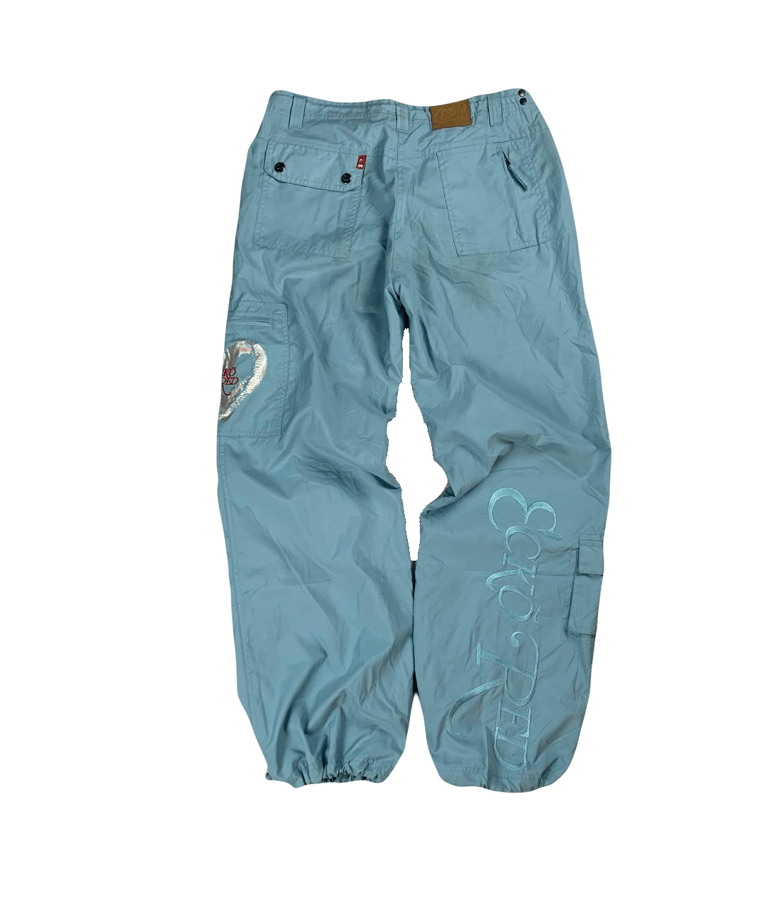 Ecko Unltd. Vintage Ecko Red Cargo pants nylon Blue parachute | Grailed