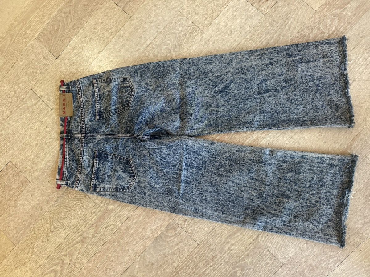 Marni Marni Flaired Marble Dyed Frayed Jeans Size US 31 - 2 Thumbnail