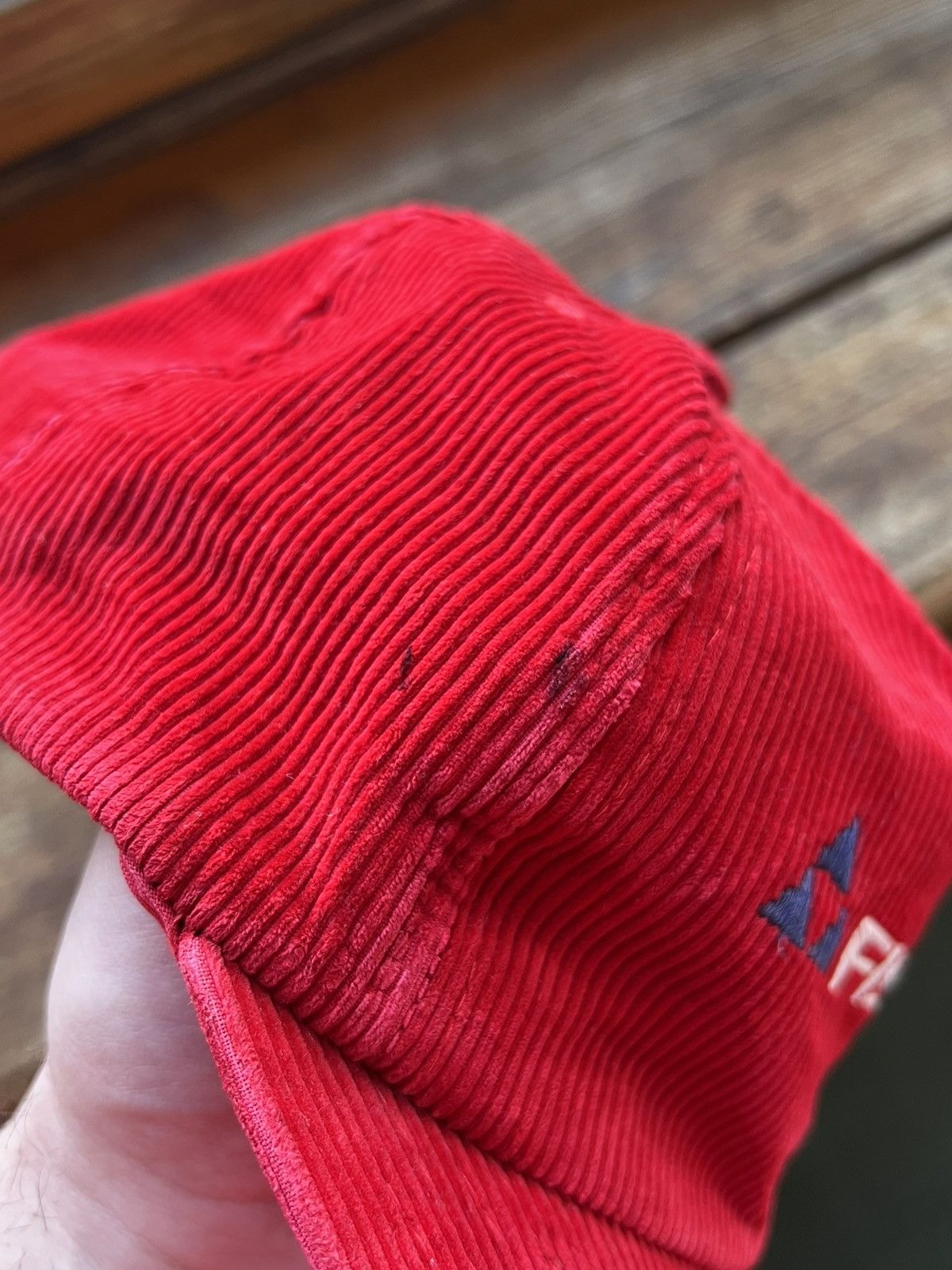 Vintage Vintage Headwear Cap Ficher Skis Red Corduroy Hat Size ONE SIZE - 10 Thumbnail