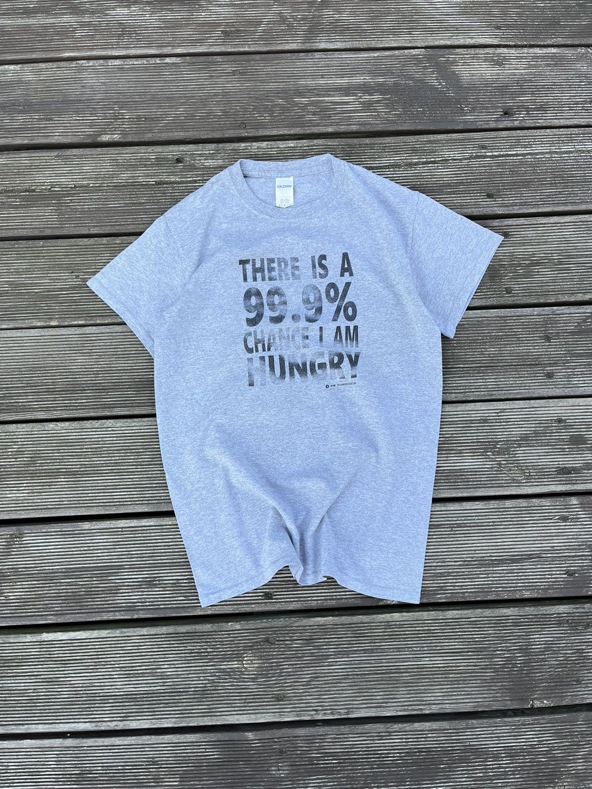 Vintage Vintage 99.99% I am Hungry Funny T-shirt Tee S Size US S / EU 44-46 / 1 - 1 Thumbnail