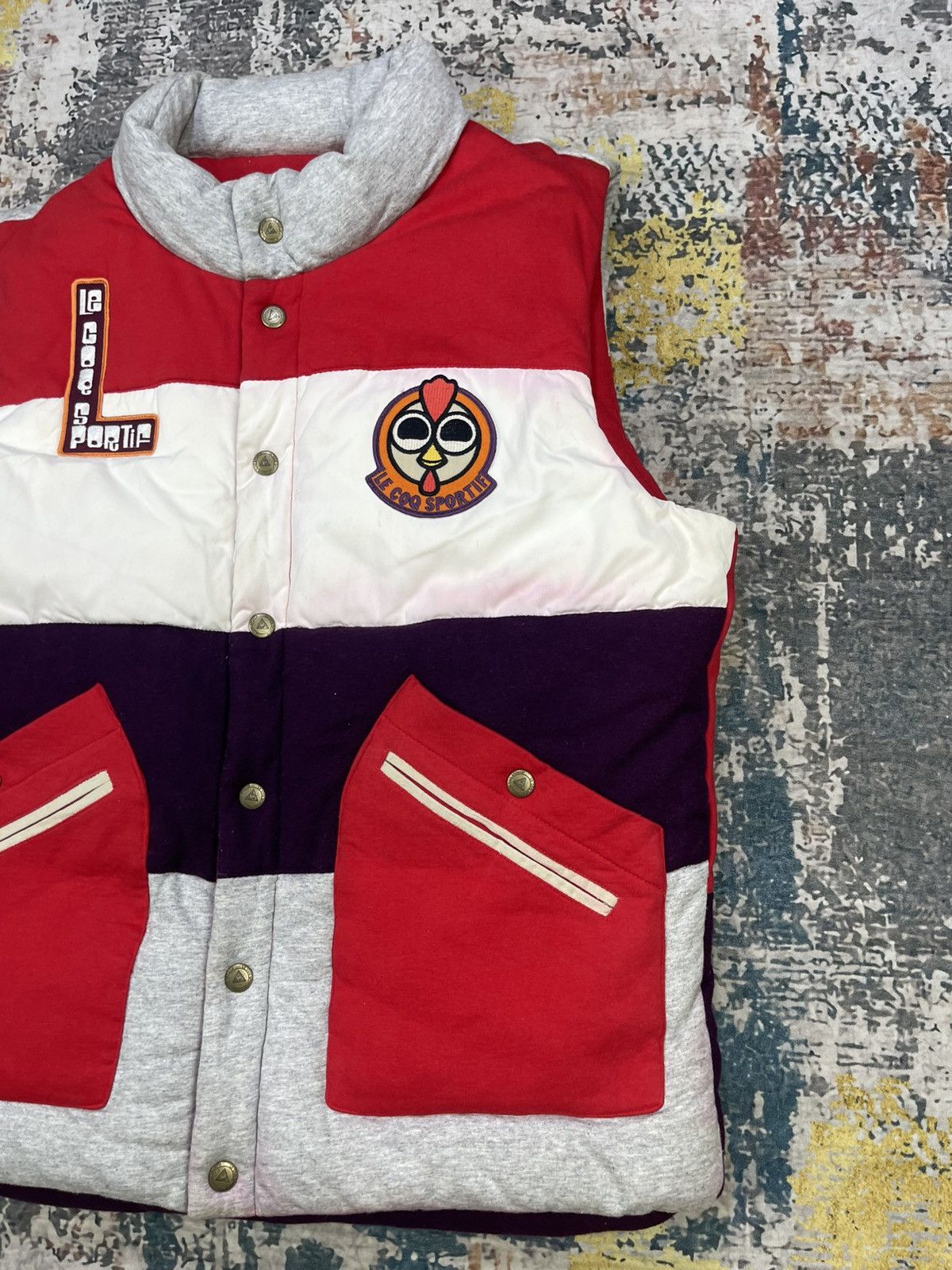 Le Coq Sportif Le Coq Sportif Back Hit Puffer Vest Size US L / EU 52-54 / 3 - 2 Thumbnail