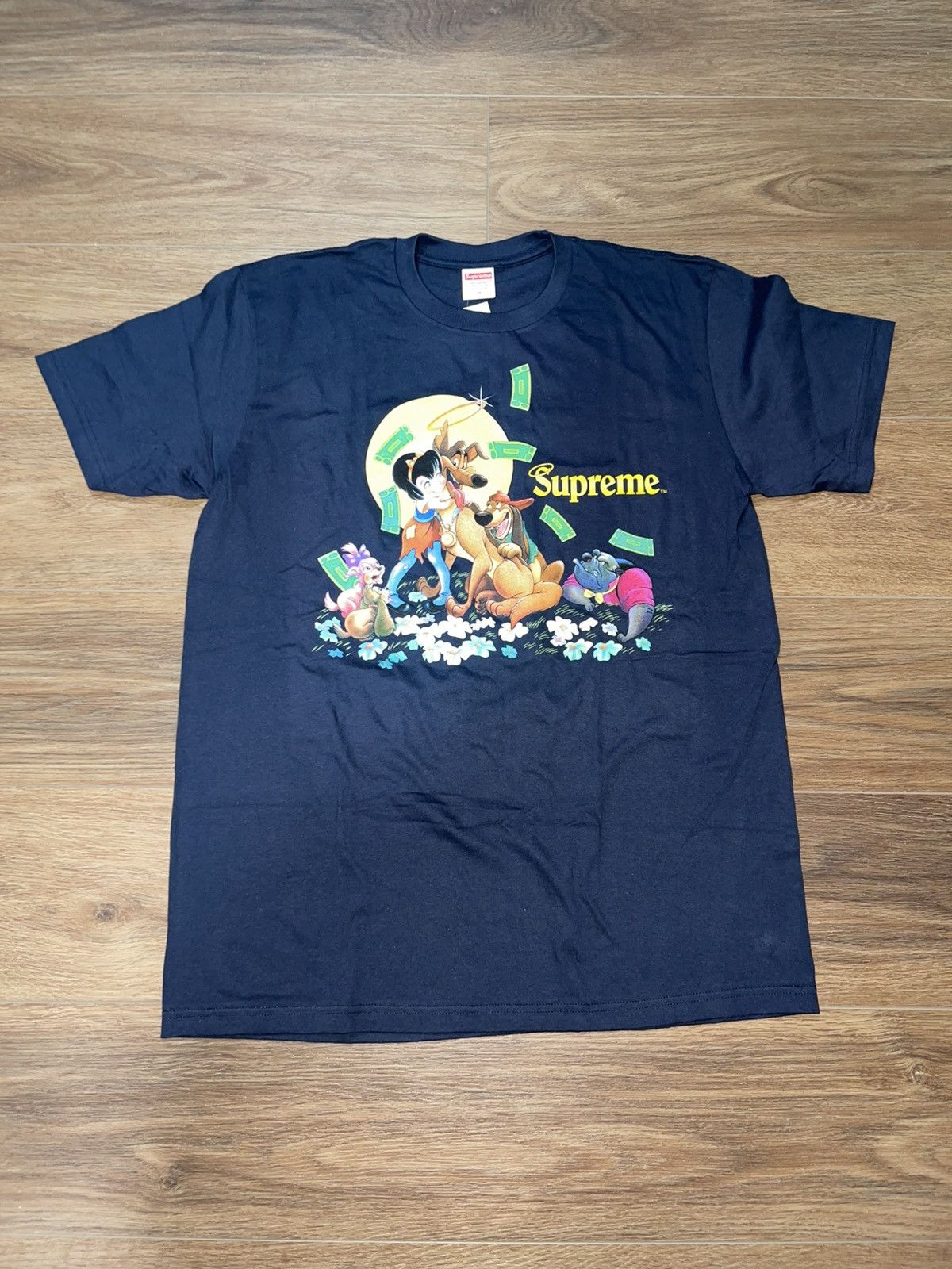 Supreme All Dogs Go To Heaven Tee Navy L Supreme Fall 2025 All
