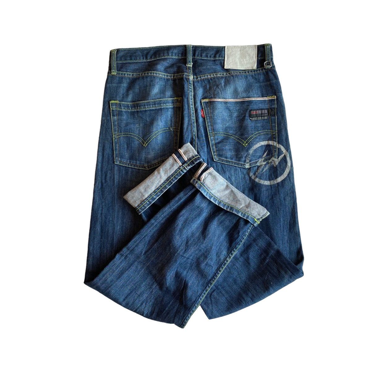 Fragment Design × Japanese Brand × Levi's Levi's x Fragment Design Patchwork Denim Pants Size US 33 - 3 Thumbnail