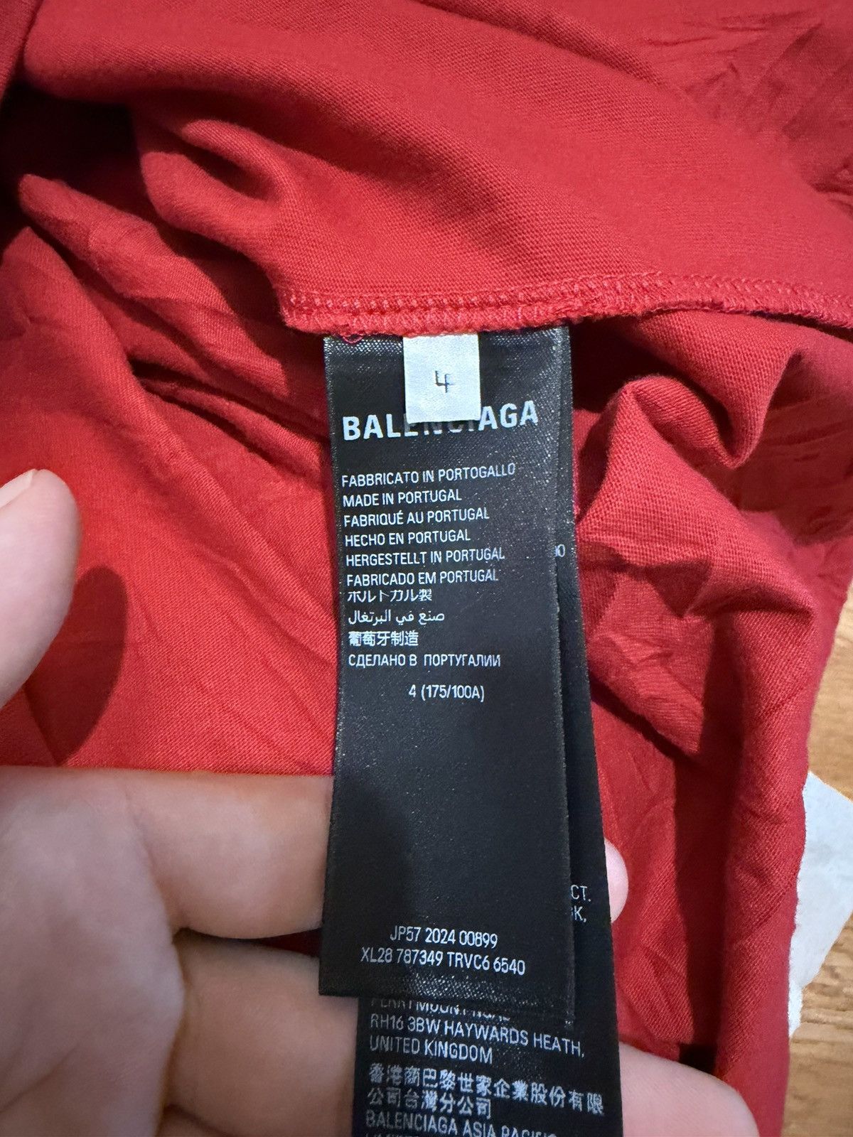 Balenciaga Balenciaga Keep Calm T shirt Red Size US XL / EU 56 / 4 - 5 Thumbnail