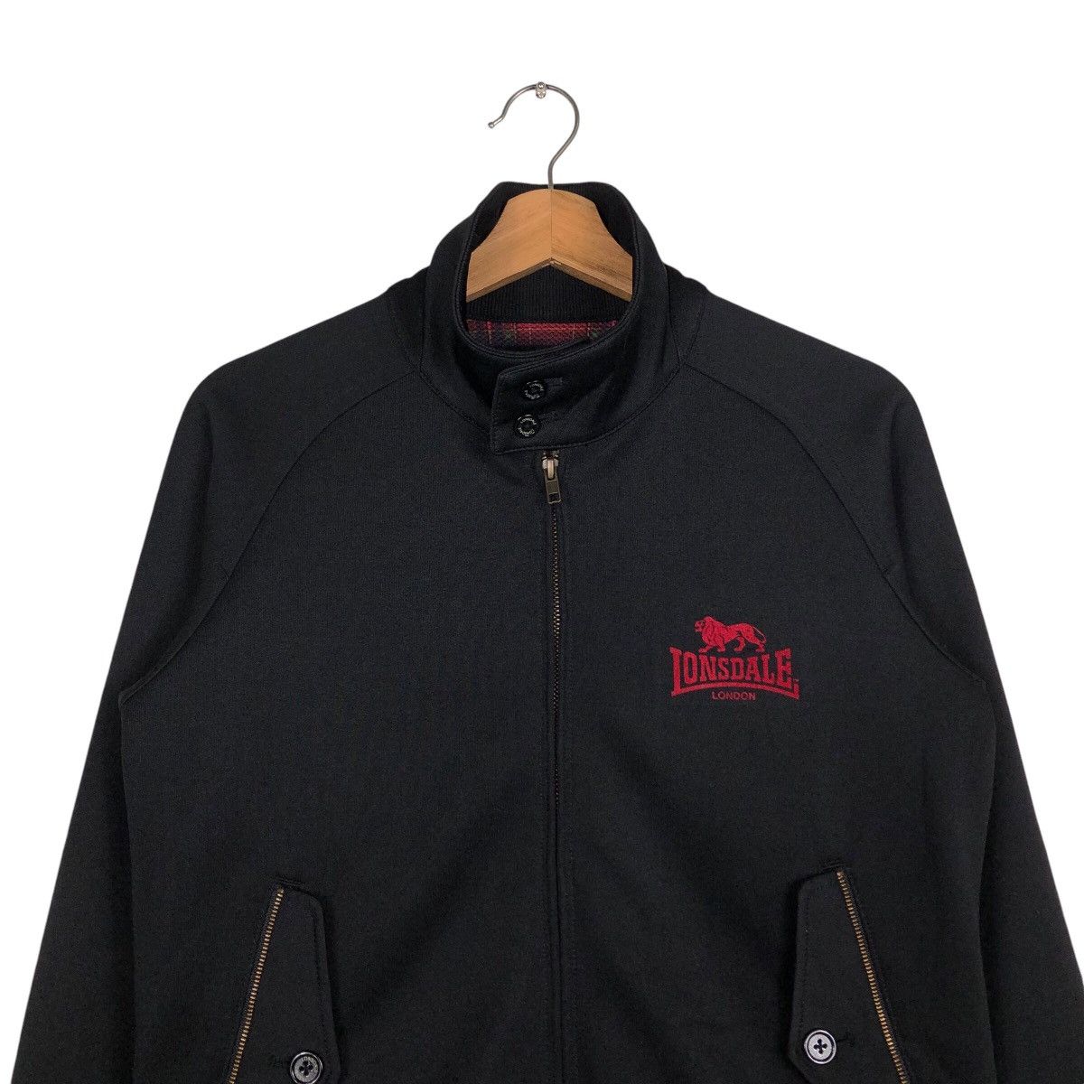 Japanese Brand 📌Vintage Bomber Jacket Biker Lonsdale London Big Logo Size US M / EU 48-50 / 2 - 4 Thumbnail