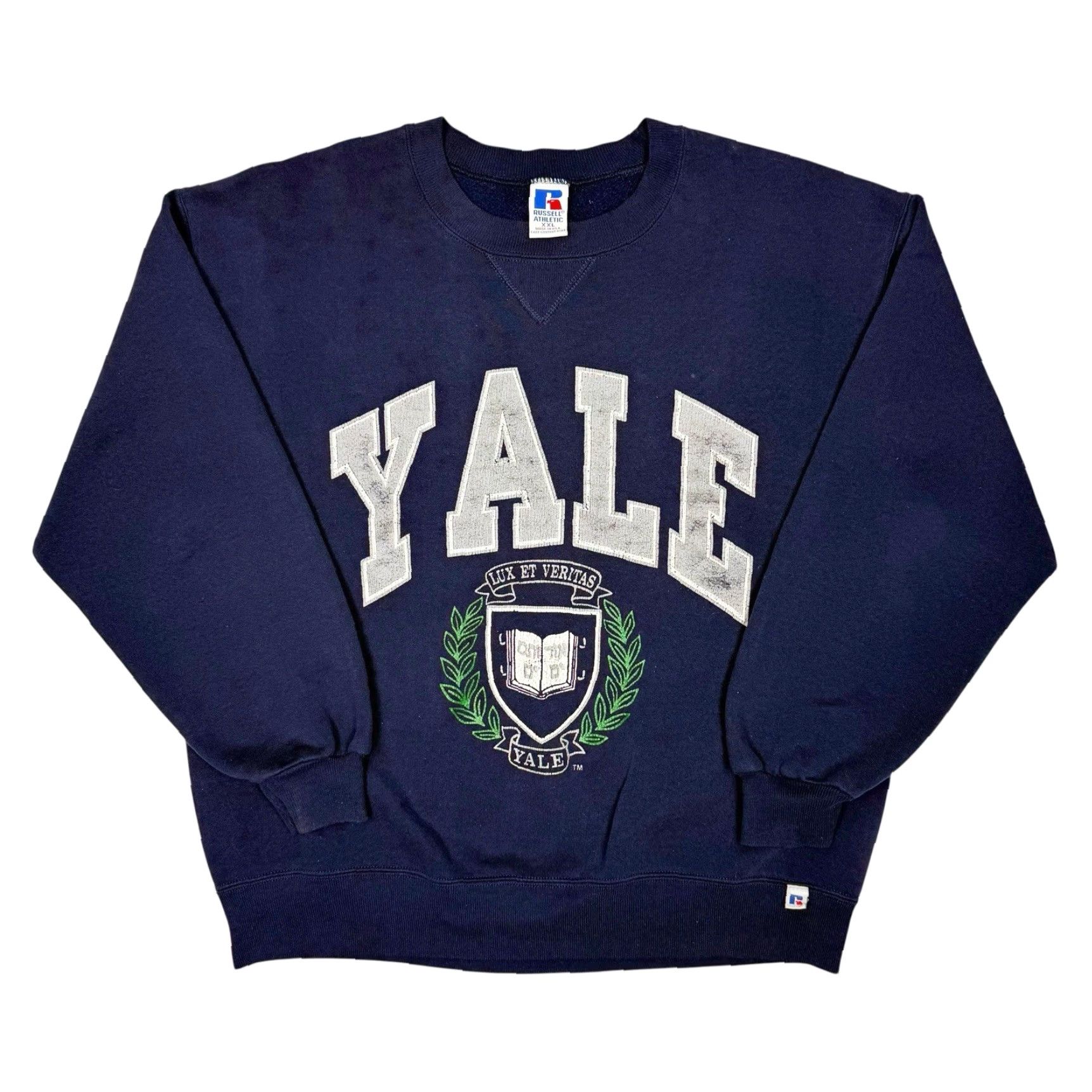 Russell Athletic VINTAGE Yale University Russell Athletic Crewneck Sweatshirt Mens XL Blue Graphic Print 90s College University Pullover Size US XL / EU 56 / 4 - 2 Thumbnail