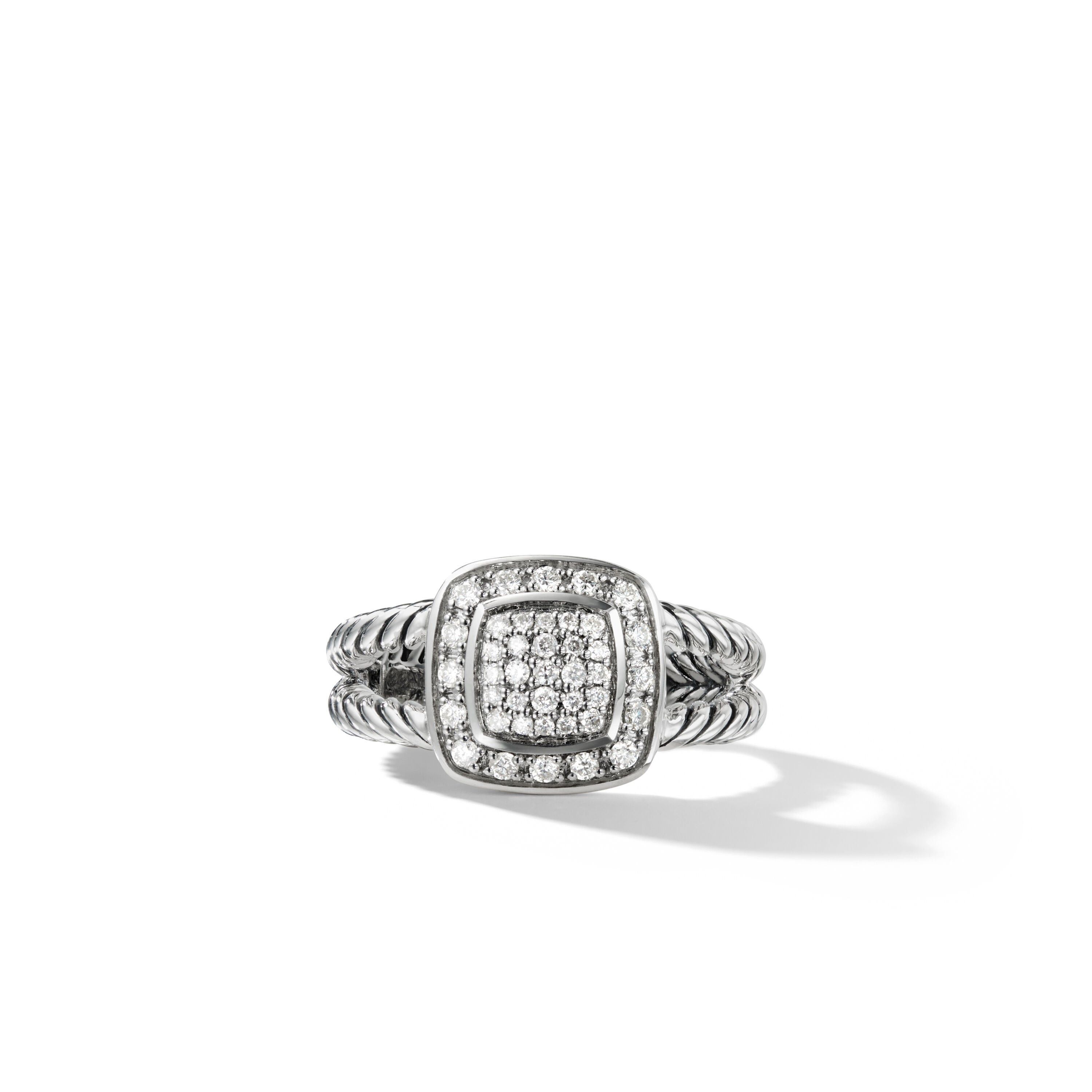 David Yurman o1w1db10325 Petite Albion Ring with Diamonds Size ONE SIZE - 1 Thumbnail
