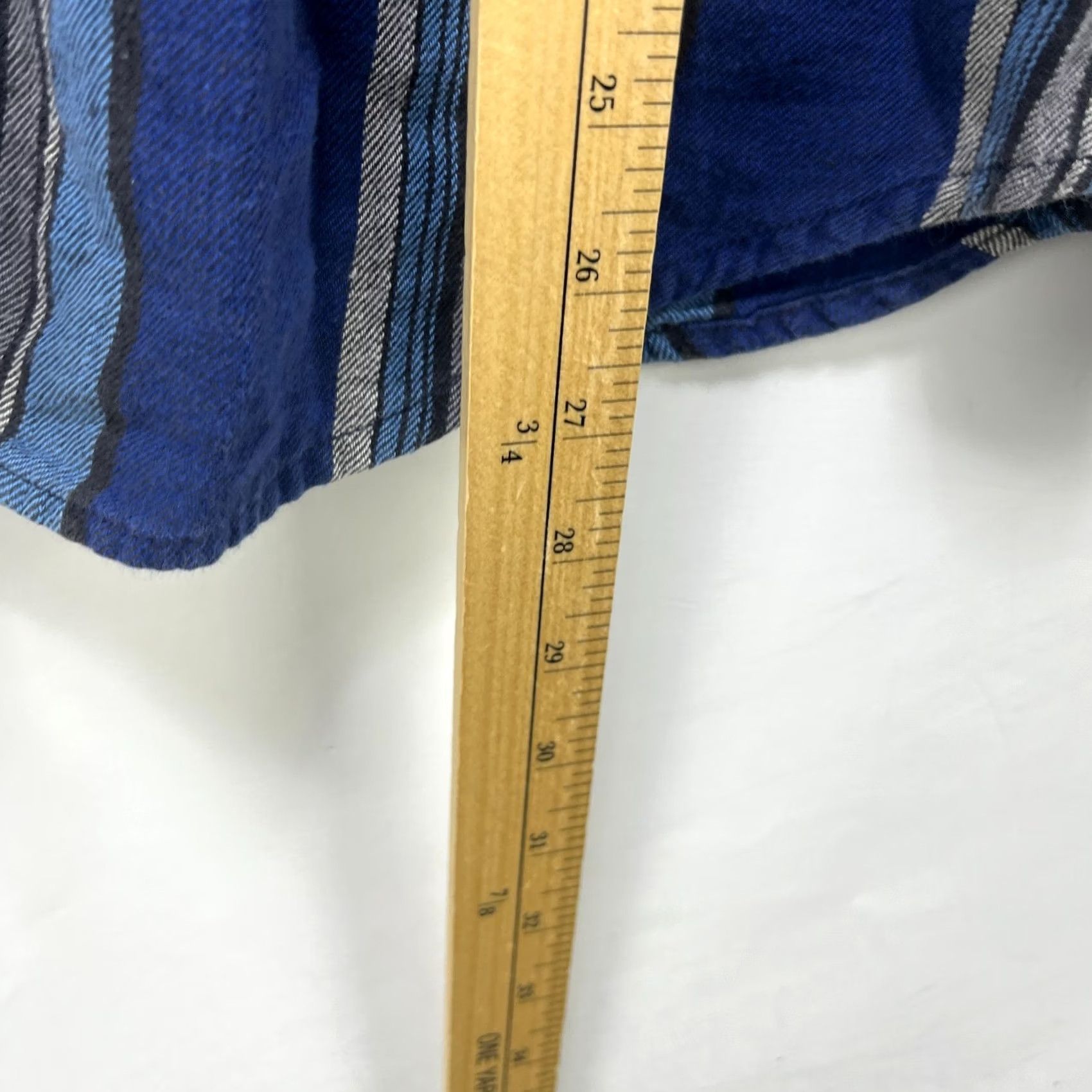 Wrangler VINTAGE Wrangler Pearl Snap Button-Up Shirt XL Blue Cotton Mens 90s Western USA Pockets Size US XL / EU 56 / 4 - 7 Thumbnail