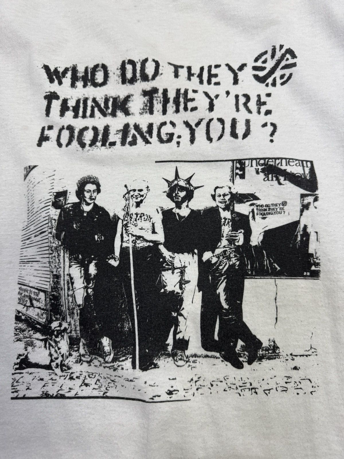 Band Tees Vintage Crass Punk Rock Who Do TheyThink They’re Fooling You Size US M / EU 48-50 / 2 - 6 Thumbnail