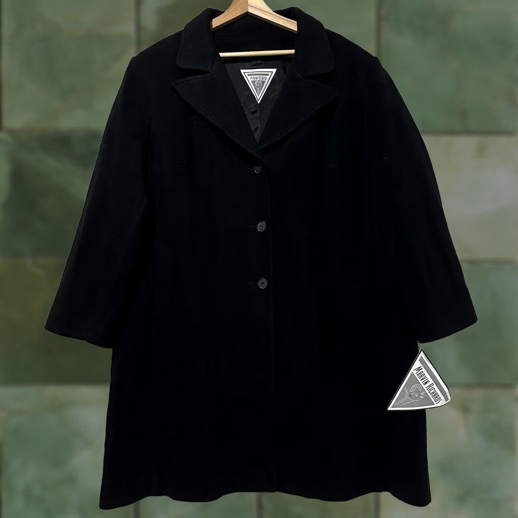 Vintage Marvin Richards Coat Women’s 2X Black 100% Wool 3 Button Front Lined Dry Clean 100% Acetate USA Made NWT Christmas City Fall Winter Size XXL / US 16-18 / IT 52-54 - 1 Thumbnail