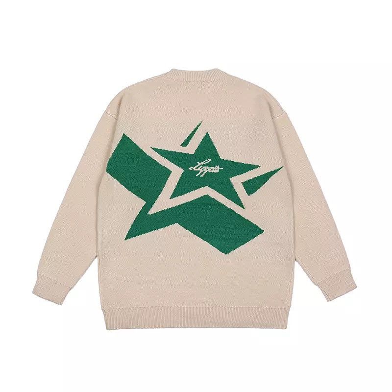 Japanese Brand Graphic Stars Sweater Pullover Harajuku Y2k style Size US L / EU 52-54 / 3 - 2 Thumbnail