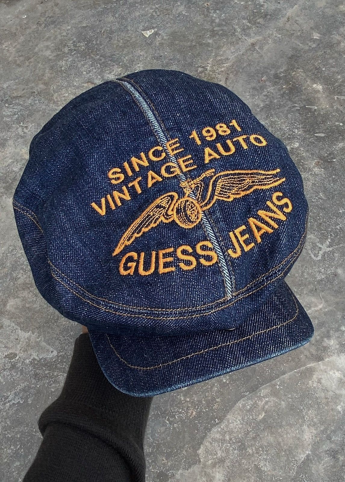 Guess Guess Jeans Newsboy Cap Denim Hat • Hat • Classic Size ONE SIZE - 1 Thumbnail
