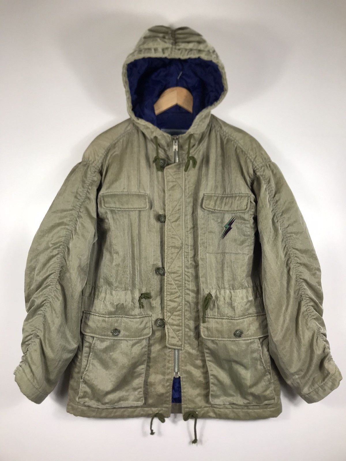 Lightning Bolt × Vintage ⚡️Vintage Lightining Bolt Hooded Nylon Jacket Size US M / EU 48-50 / 2 - 1 Thumbnail