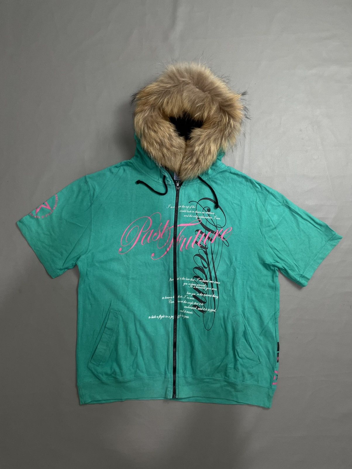 Japanese Brand Natural Clothes Poem Fur Hoodie Zip Size US L / EU 52-54 / 3 - 1 Thumbnail