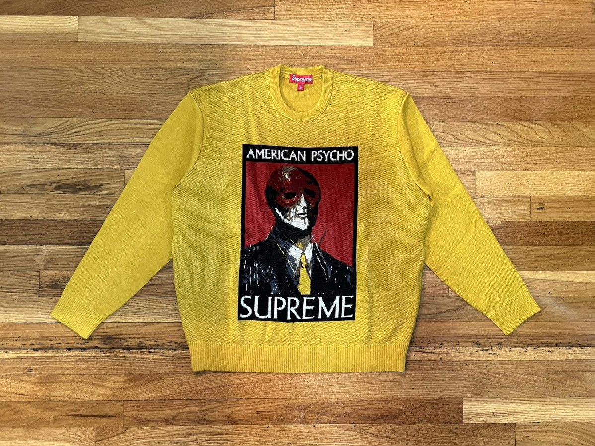 Other Supreme American Psycho Sweater FW23 Yellow Size US S / EU 44-46 / 1 - 2 Thumbnail