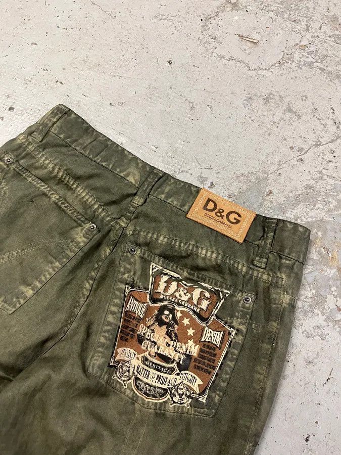 Dolce & Gabbana SS2006 Dolce & Gabbana Olive Green Pants Size US 31 - 9 Thumbnail