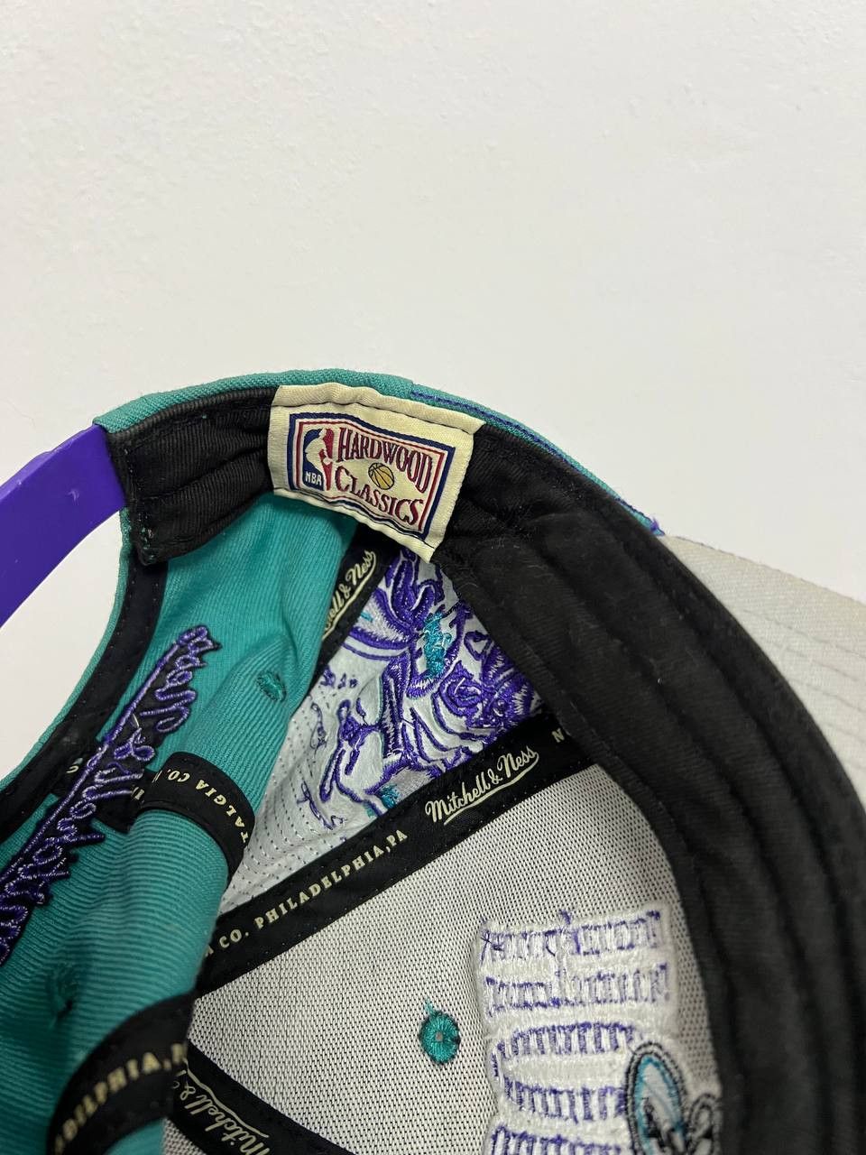 Mitchell & Ness × Vintage Vintage Charlotte Hornets Hat Snapback Mitchell Ness Cap Size ONE SIZE - 11 Thumbnail